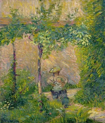 Mujer en el Jardín